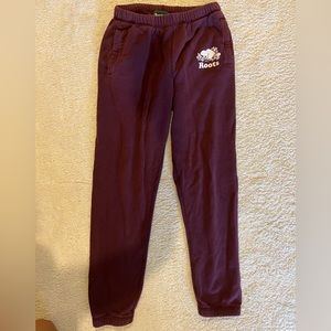 ROOTS MAROON SWEATPANTS